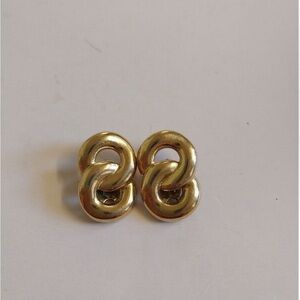 Vintage Givenchy clip on earrings in gold tone